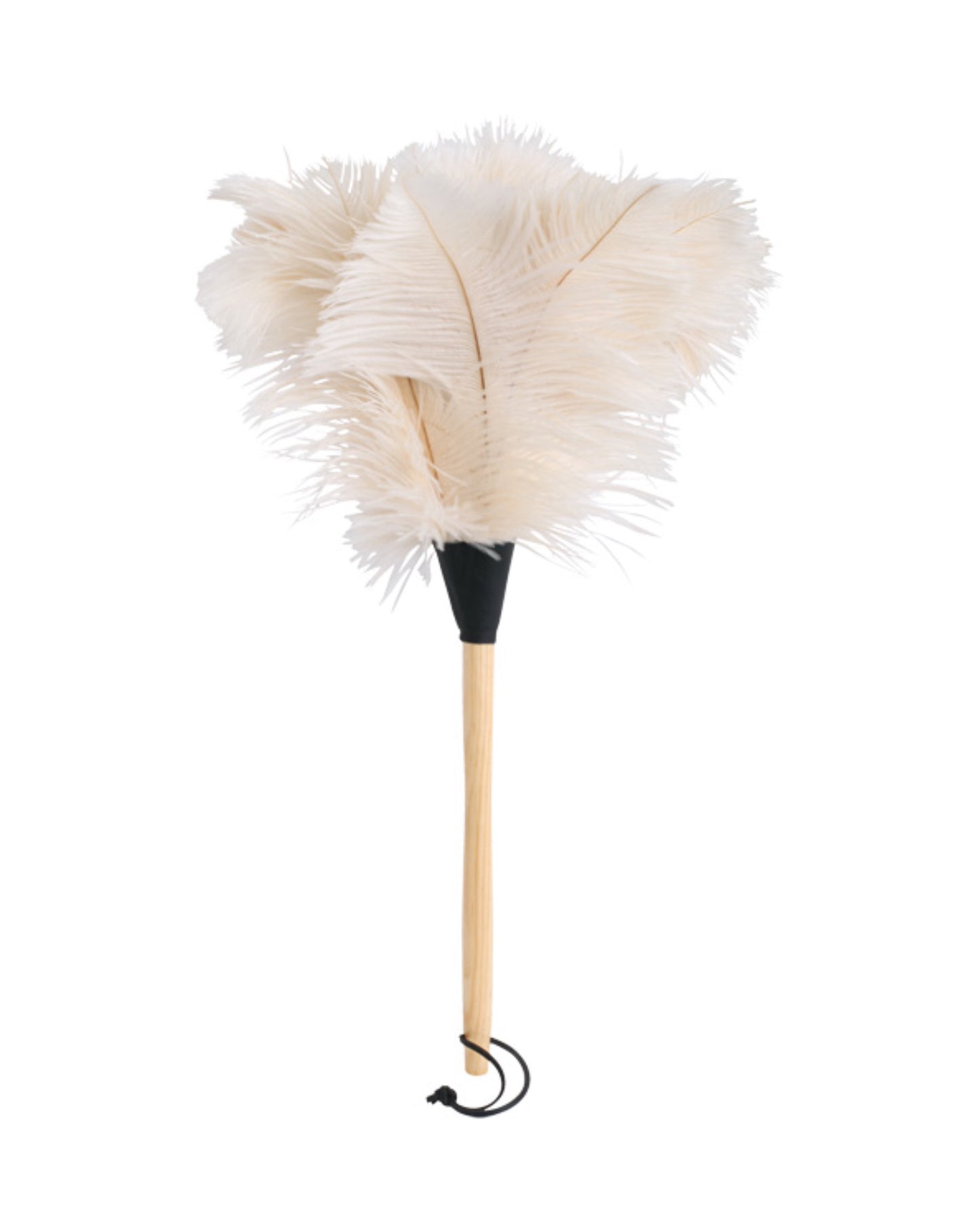 Ostrich Feather Duster with White Feather - 50cm