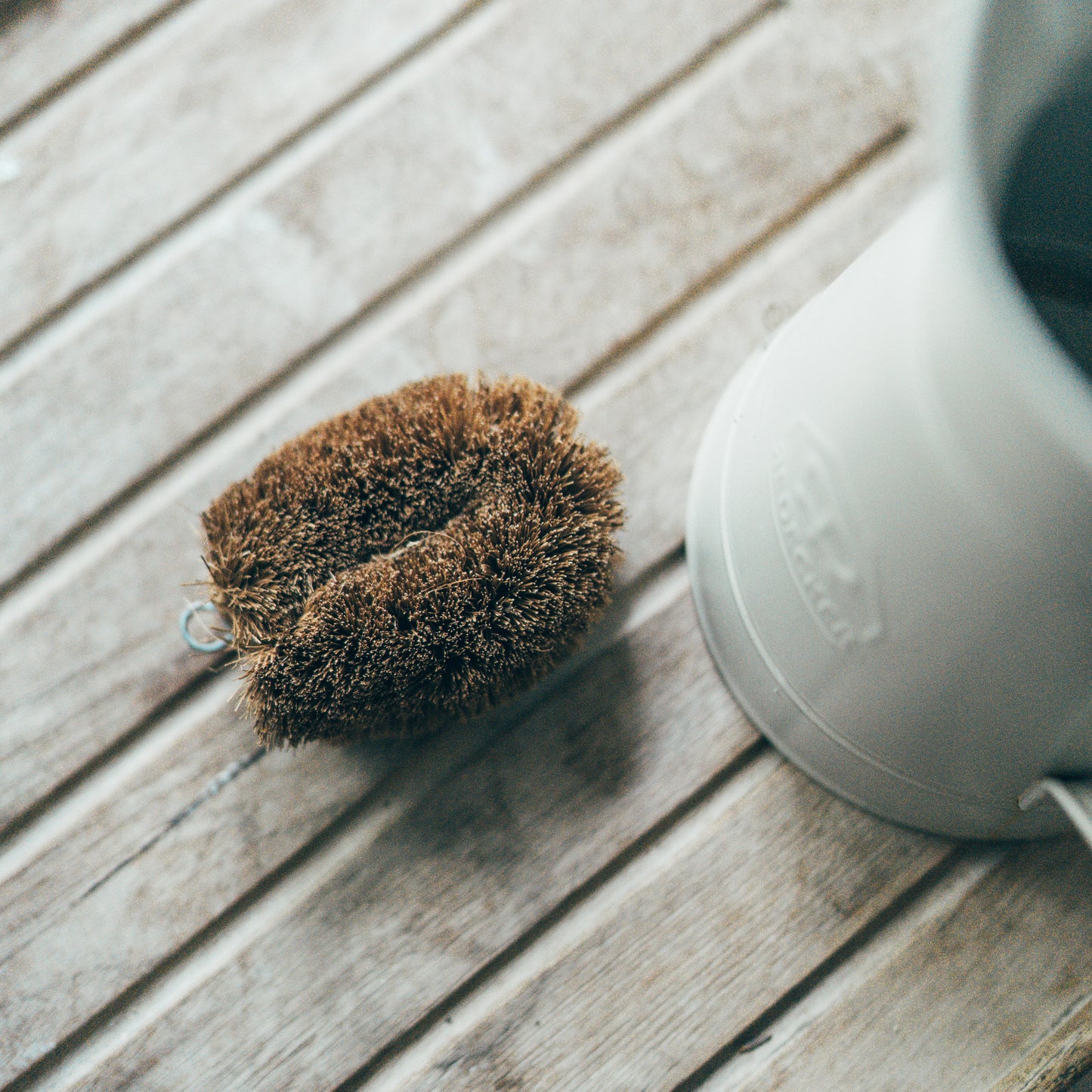 Vegetable Brush with Coconut Fibre