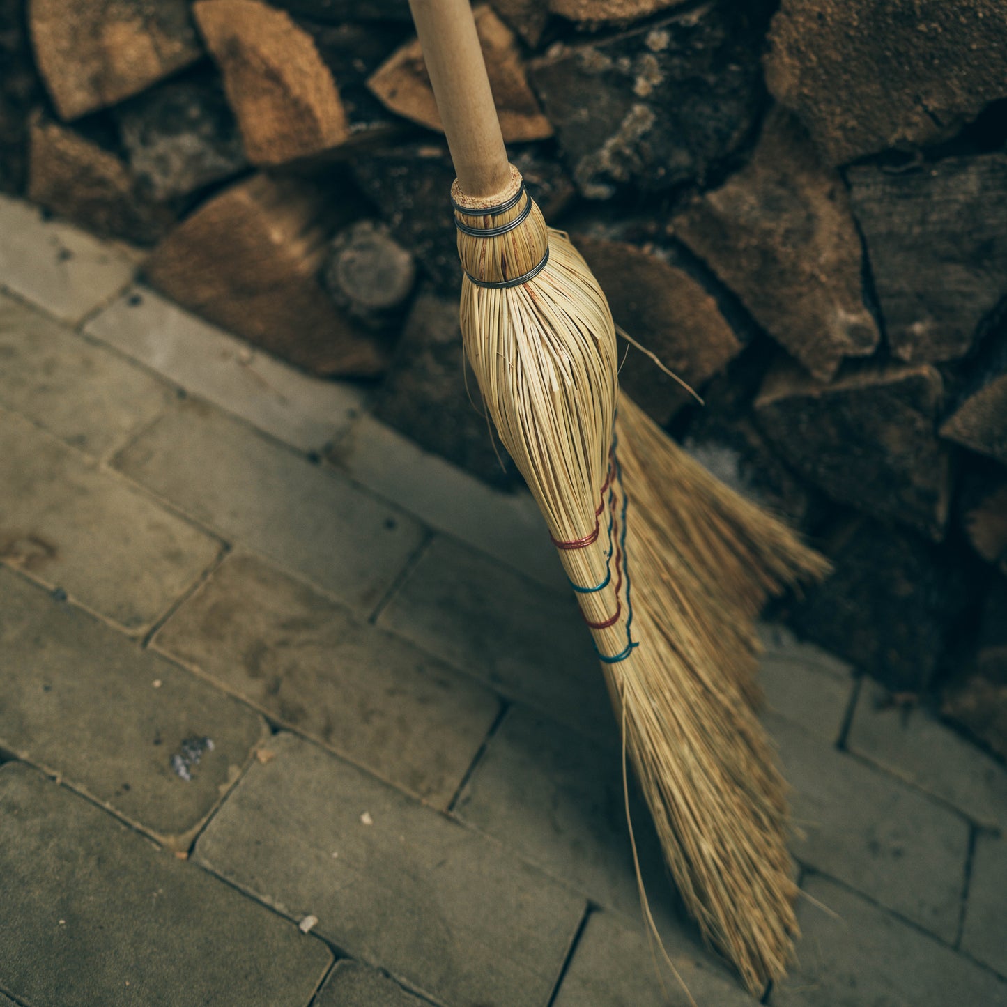 Rice Straw Broom - 135cm