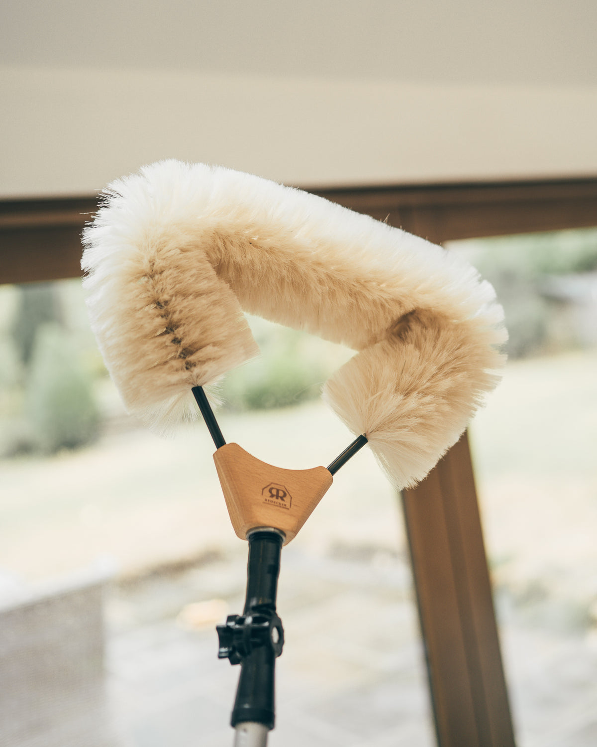 Duster Broom Head with Goat Hair - Threaded