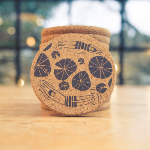 Cork Coaster, Set of 6