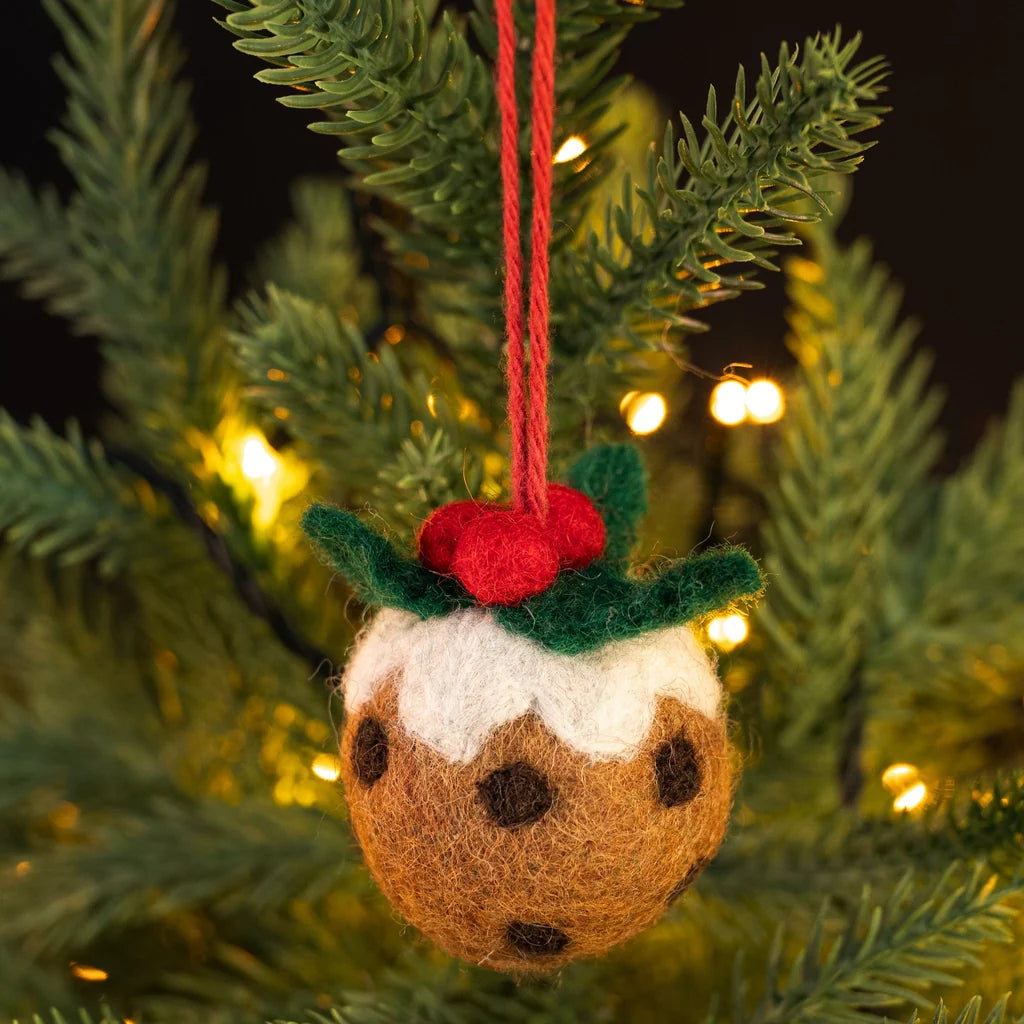 Felt Decoration - Mini Christmas Pudding