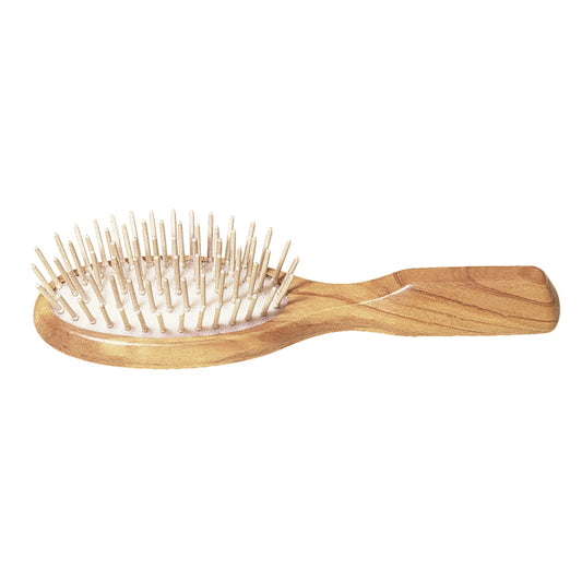 Olive Wood Hairbrush, Small with Hornbeam Pins