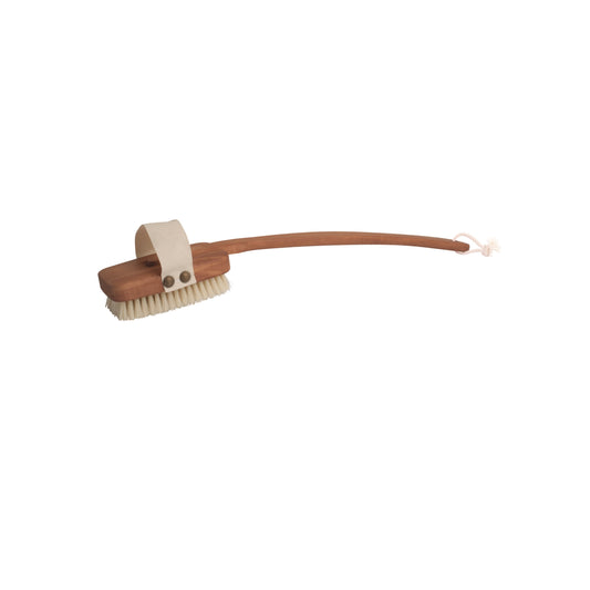 Bath Brush with Light Bristle & Pearwood