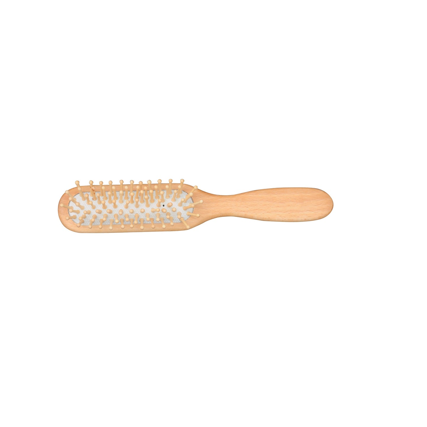 Beechwood Hairbrush, Long with Round Wooden Pins