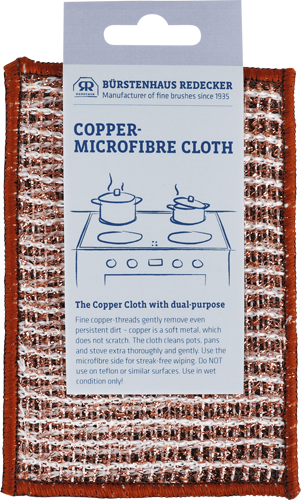 Copper-microfibre cloth