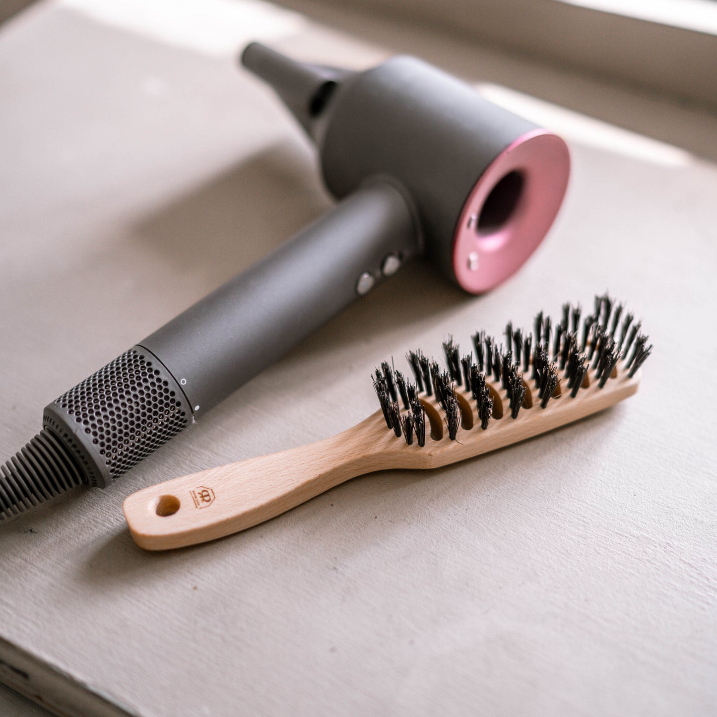 Beechwood Hairbrush with Air Circulation Slots