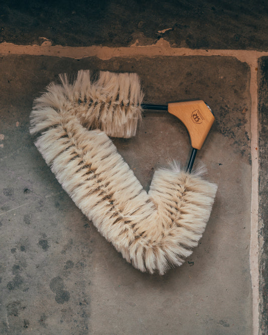 Duster Broom Head with Goat Hair - Threaded
