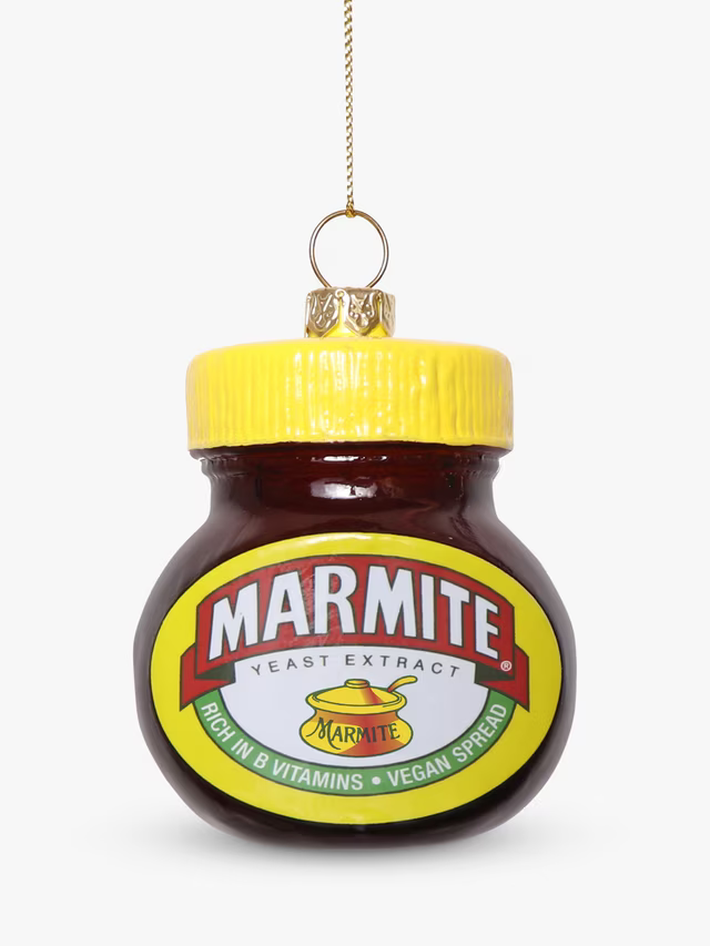 Marmite Glass Christmas Decoration