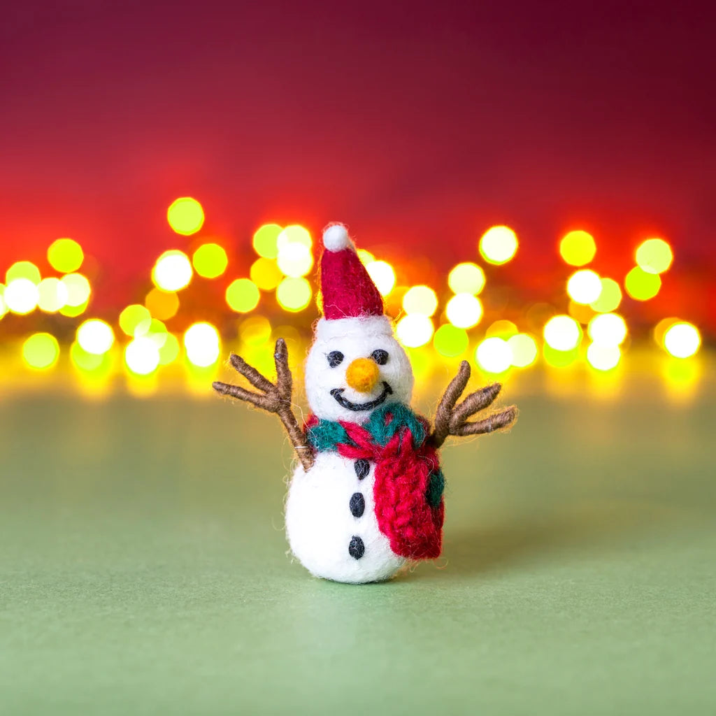 Felt Decoration - Mini Snowman