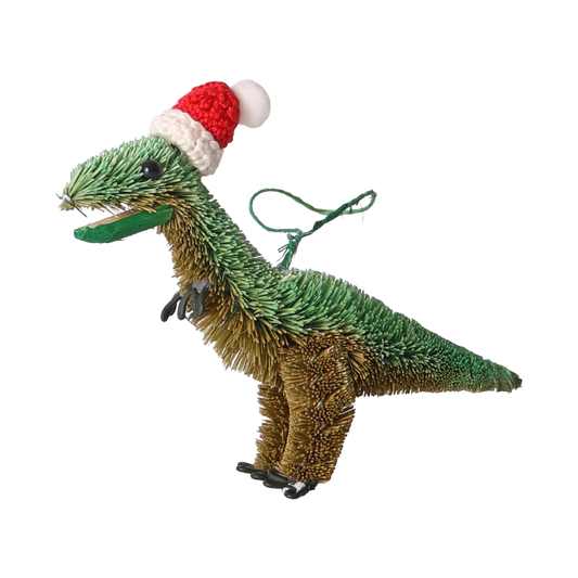 Bristle T-Rex Christmas Decoration