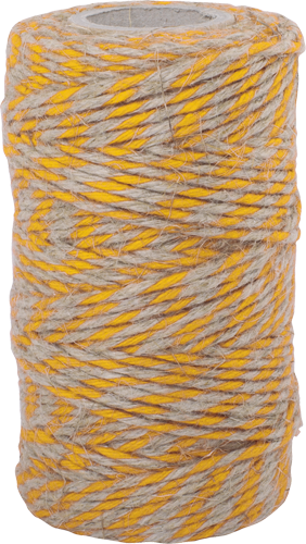 Kitchen twine - Yellow and Natural 55m roll