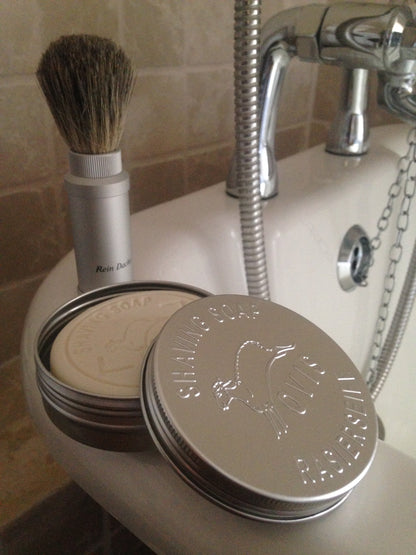 Shaving Soap for woman - Sheep's Milk with Travel Tin