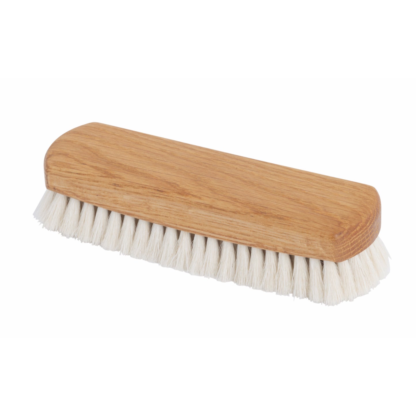 Shoe Shine Brush with Light Goat Hair & Oak Wood