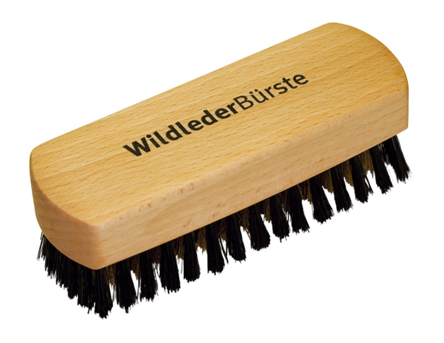 Suede Brush with Brass Wire & Black Bristle - Large