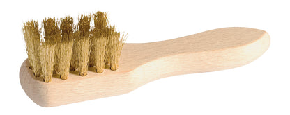 Suede Brush with Brass Wire & Handle