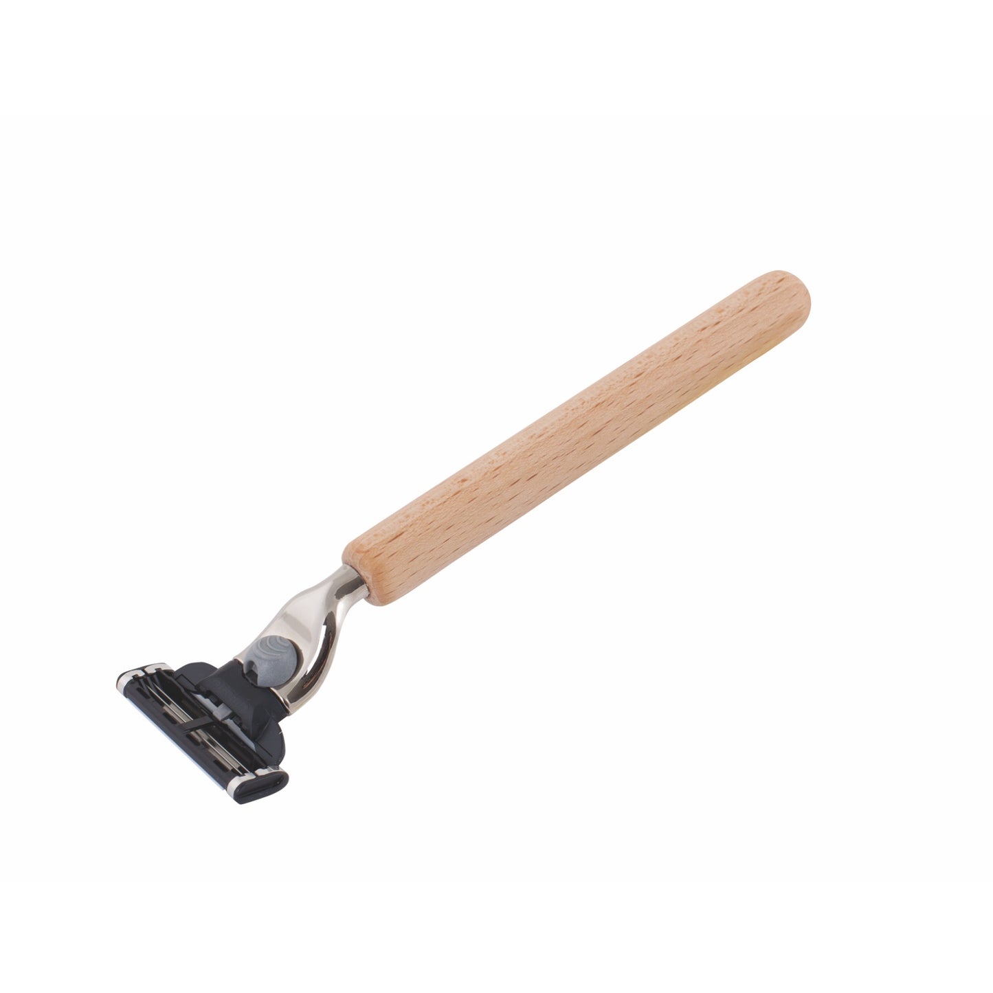 Beechwood Handle Razor for Mach3 Blades
