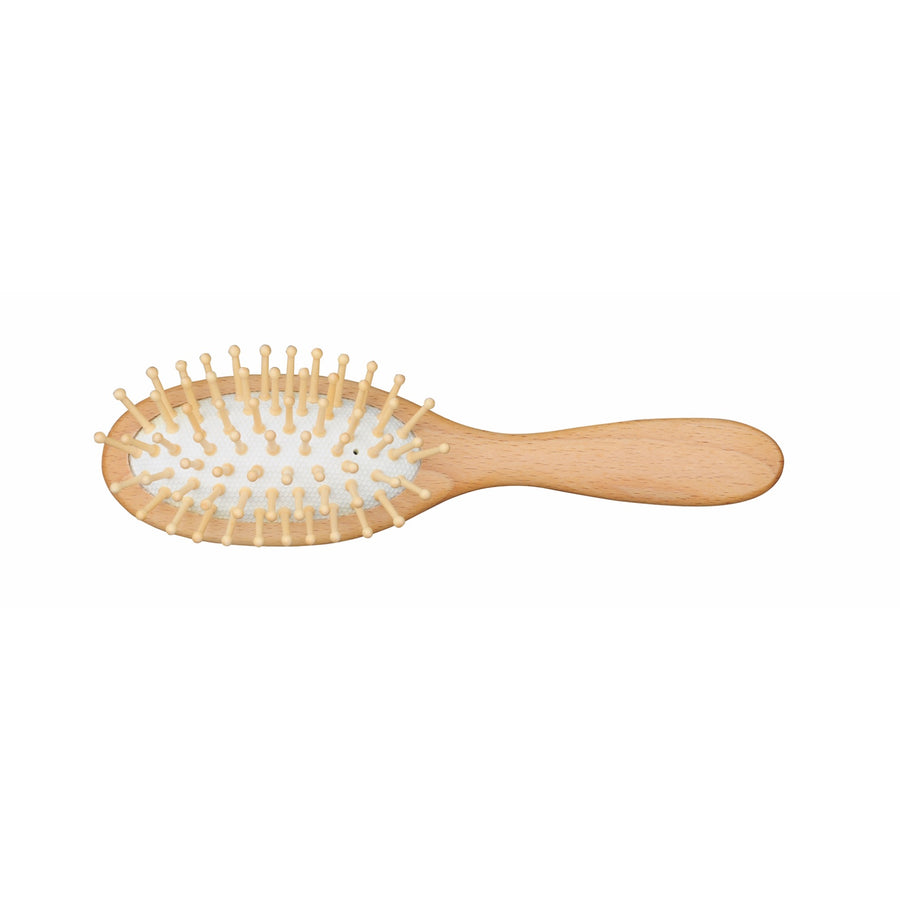 Beechwood Hairbrush, Small with Round Wooden Pins