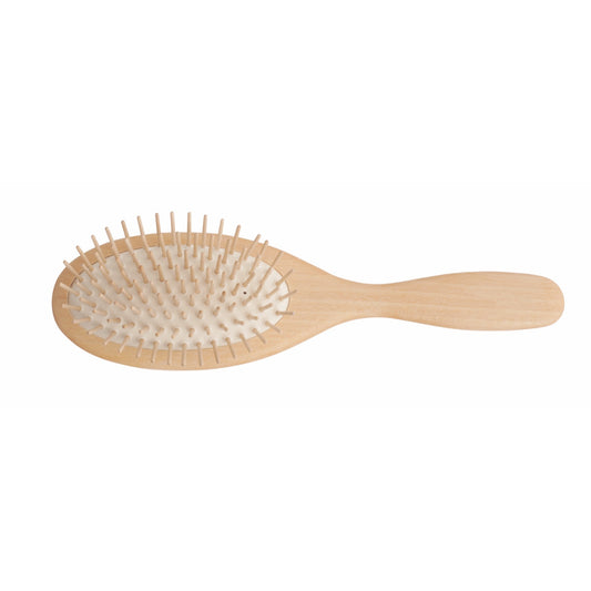 Beechwood Hairbrush, Large with Straight Wooden Pins