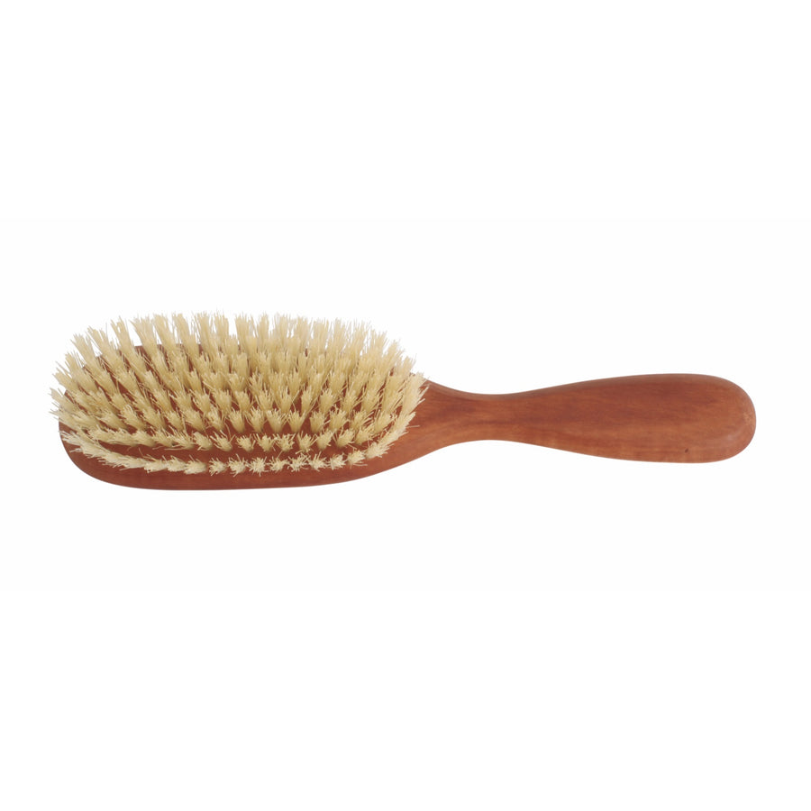 Pearwood Hairbrush, Long with Light Bristle