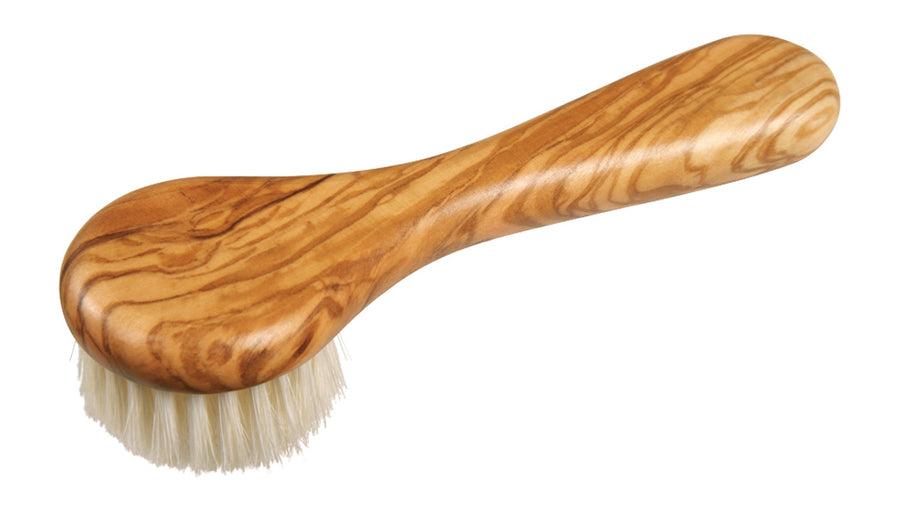 Olive Wood Face Brush with Handle