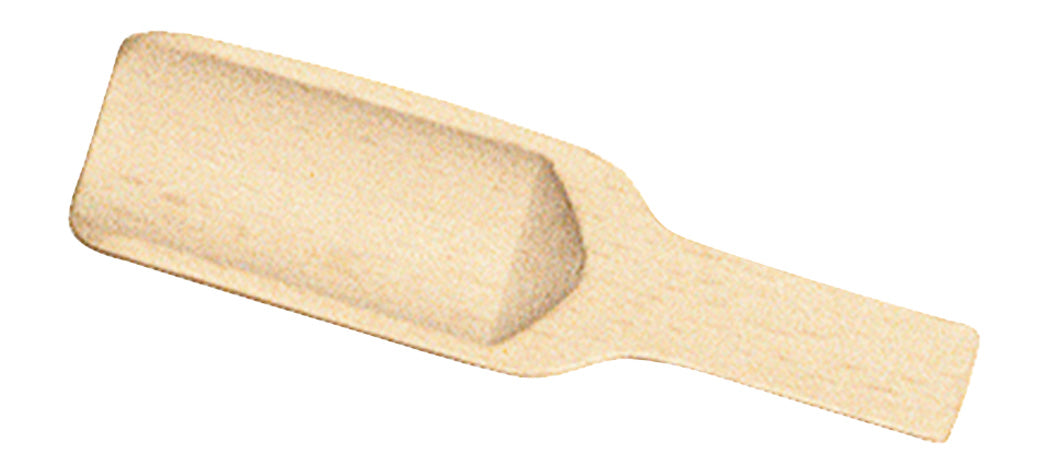 Wooden Spice Scoop, 11Cm, Untreated Beechwood