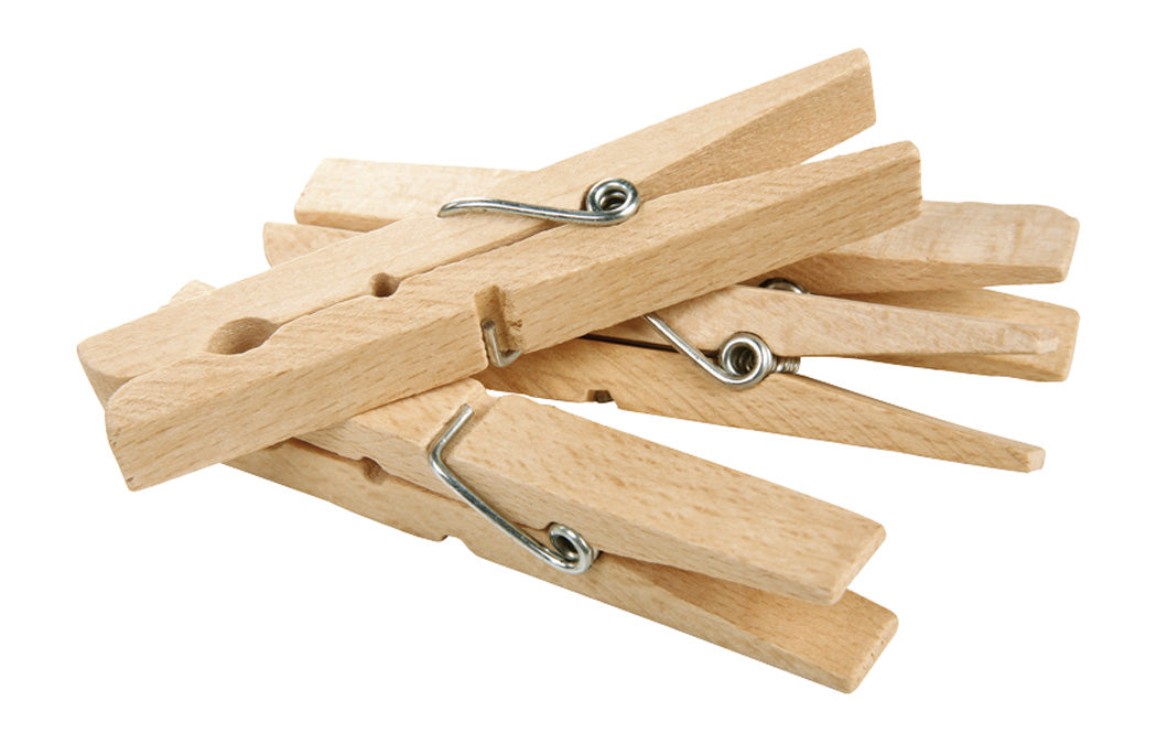 Jumbo Wooden Clothes Pegs - Set of 20