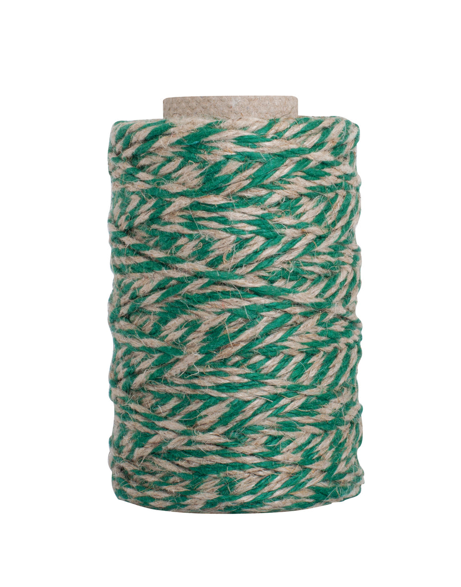 Kitchen Twine - Green & Natural, 55m Roll