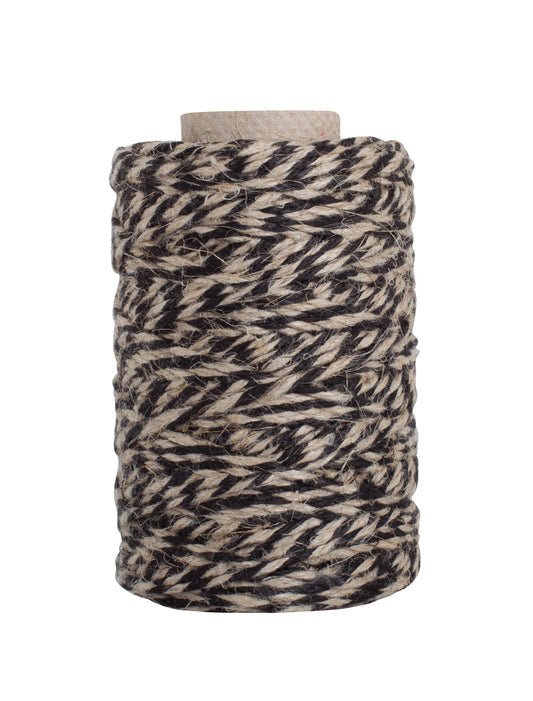 Kitchen Twine - Black & Natural, 55m Roll