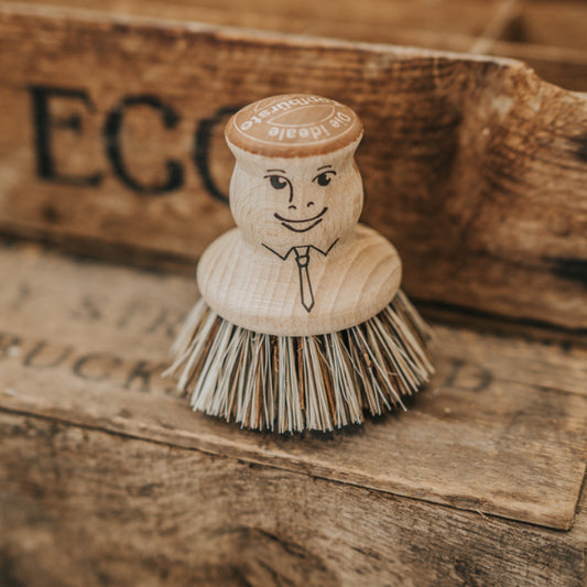 Pot Brush with Face