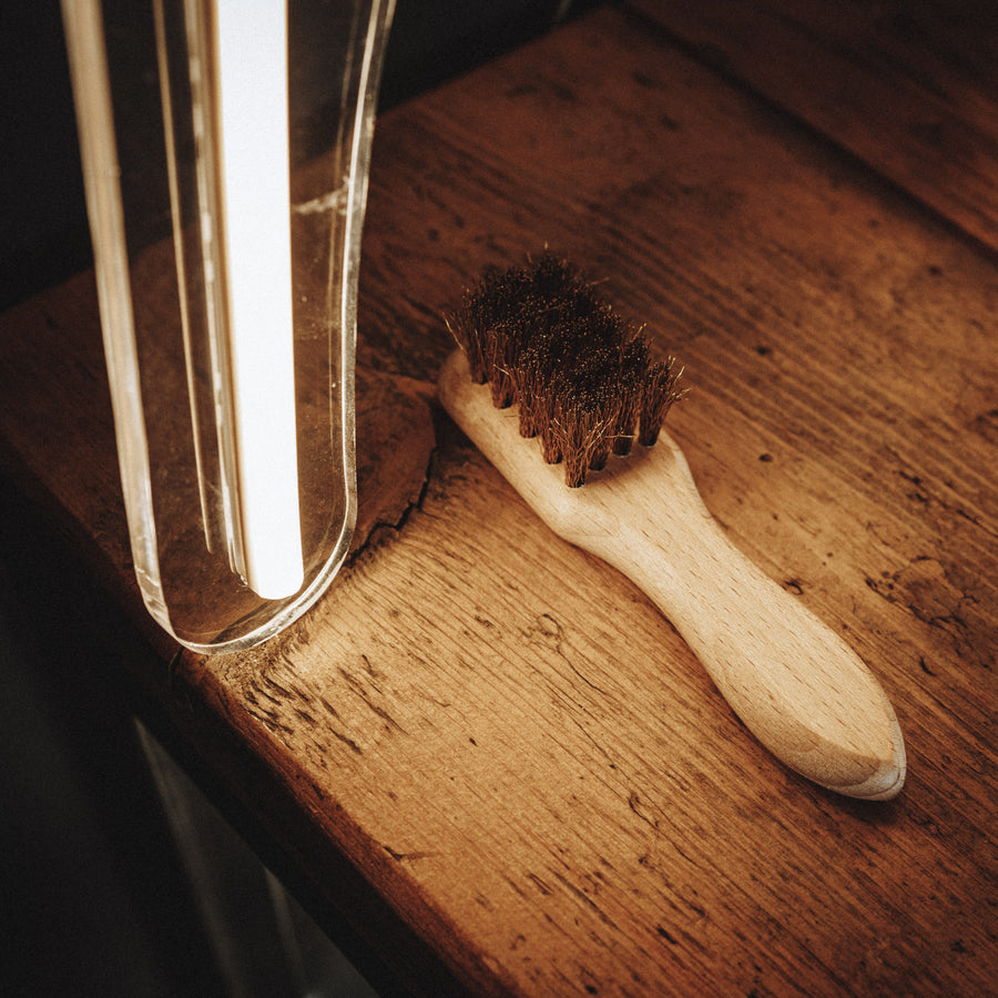 Suede Brush with Brass Wire & Handle