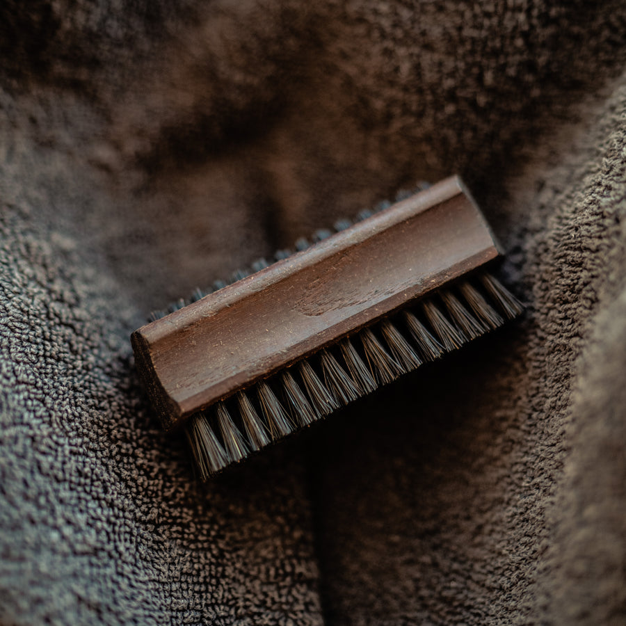 Thermowood Nail Brush with Black Bristle