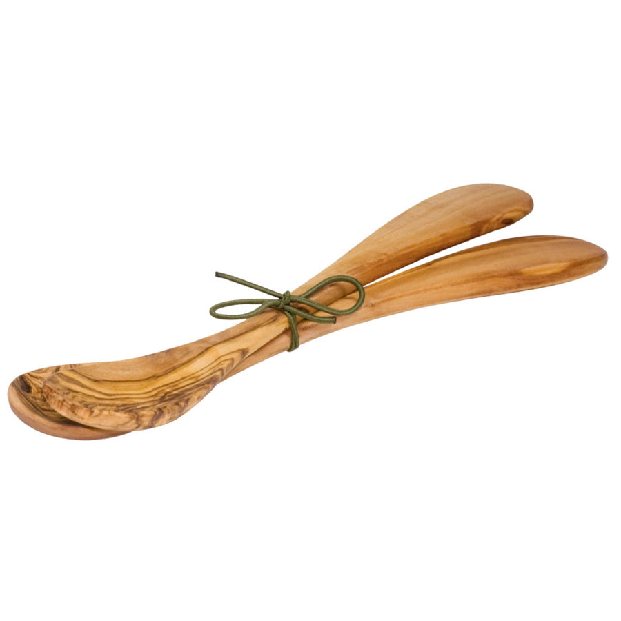 Olive Wood Salad Servers Set