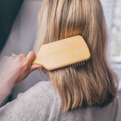 Beechwood Hairbrush, Large Rectangular with Wooden Pins