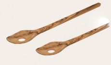 Wooden Cooking Spoon With Hole, Olive Wood